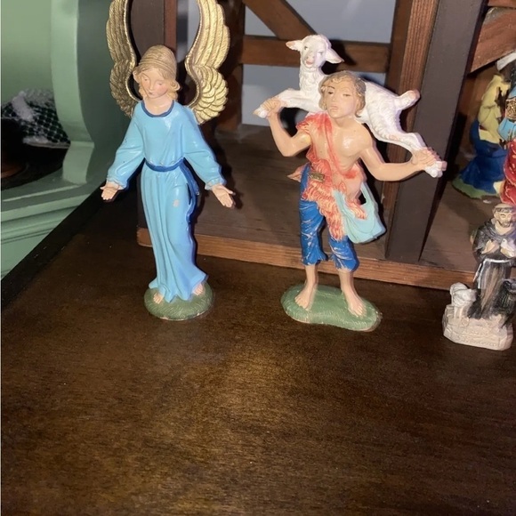 Vintage Fontanini Nativity Set Depose Italy - HUGE Stable - Picture 2 of 13